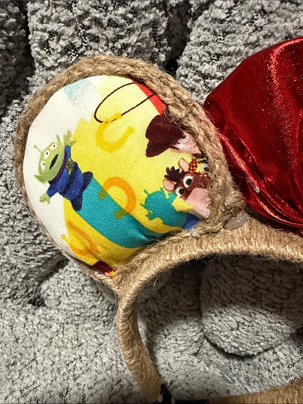 Toy Story  Themed Minnie Ears Headband with Red Bow